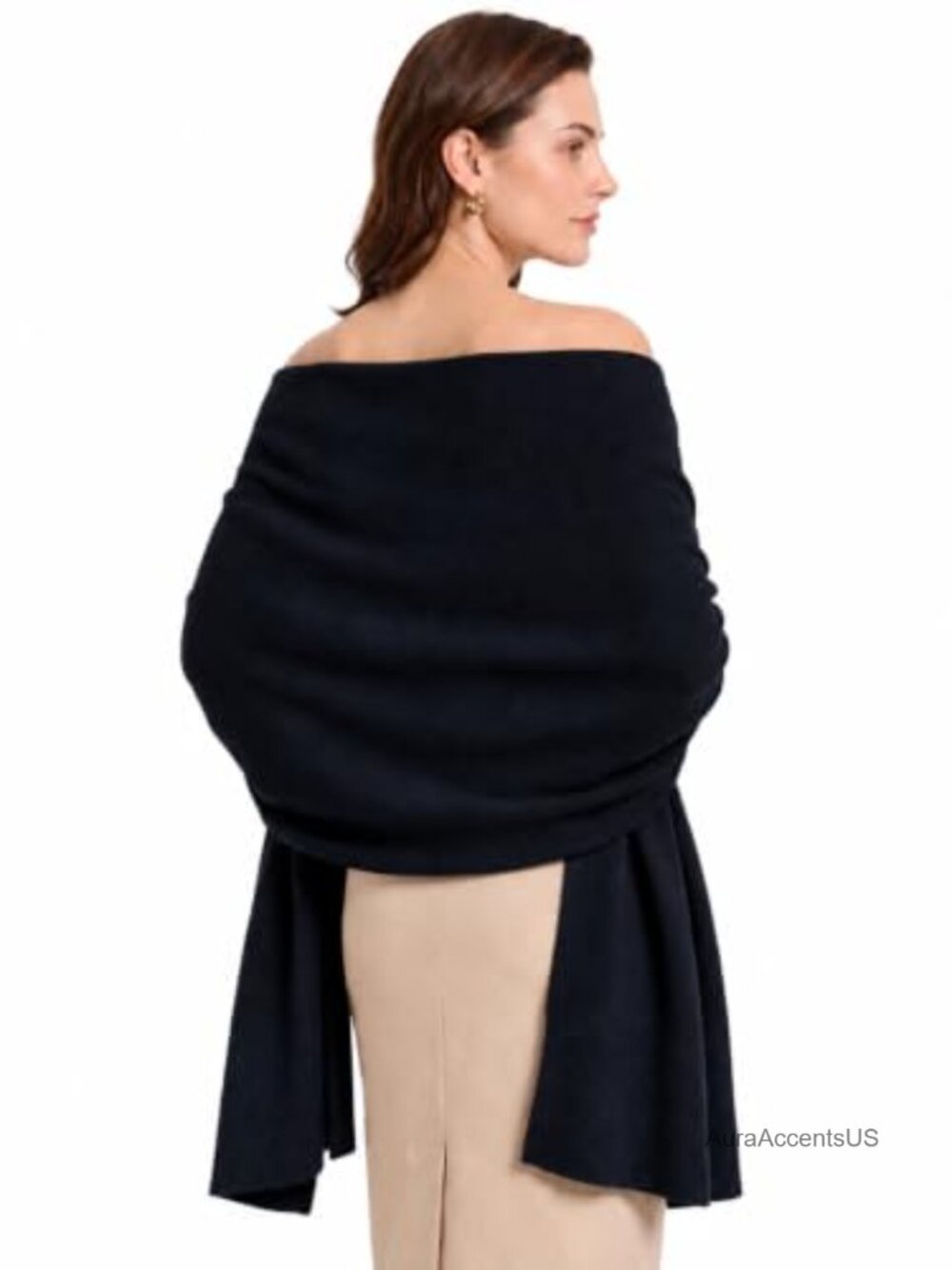 Anwiss Women's Shawl Wrap Pashmina-Style Scarf for Weddings Travel